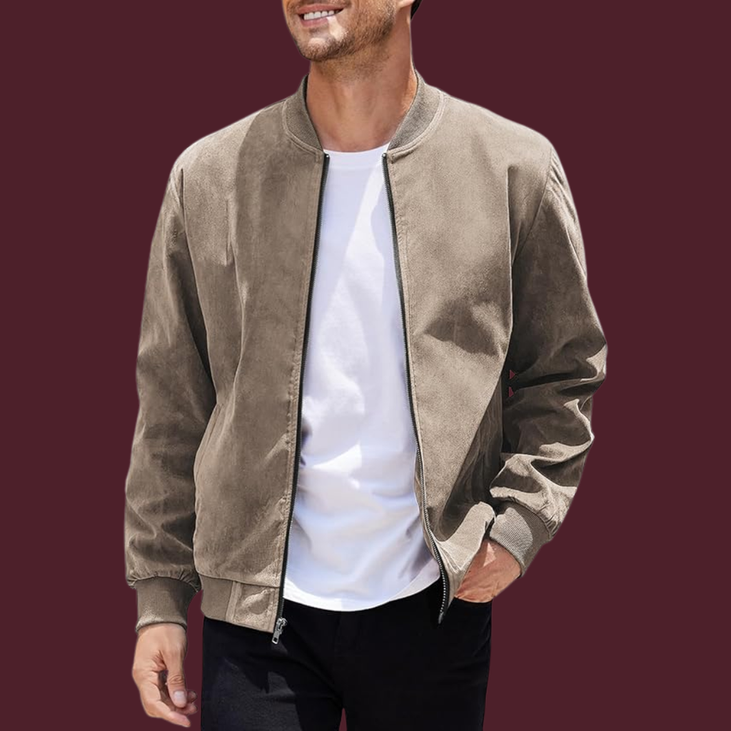 Matthias – Elegante Wildleder-Optik Bomberjacke