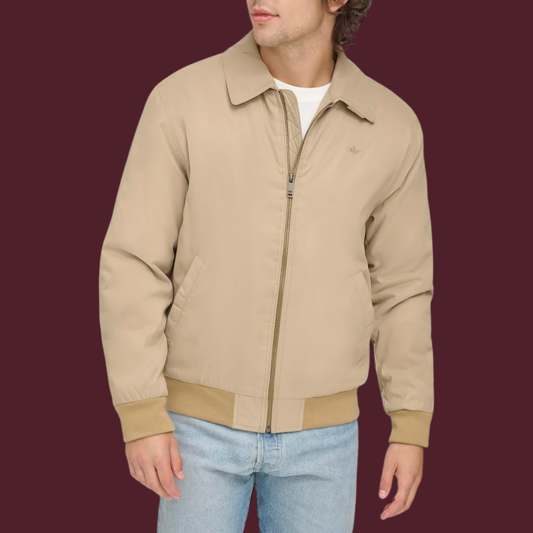 Julian – Leichte Harrington-Jacke in Beige