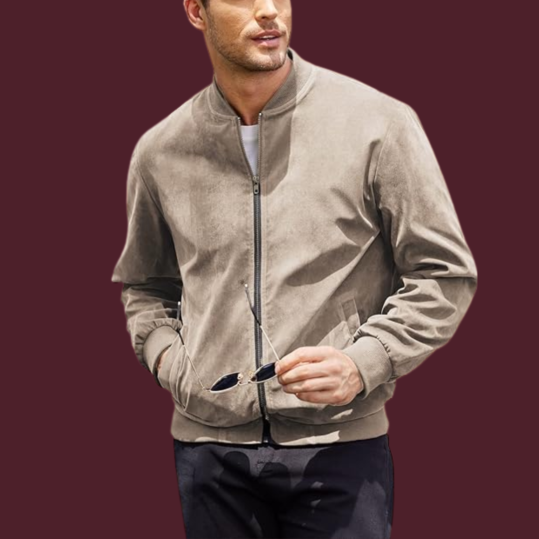 Matthias – Elegante Wildleder-Optik Bomberjacke