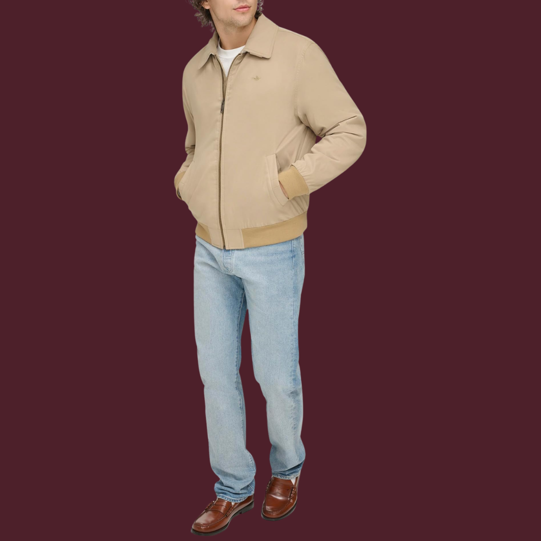 Julian – Leichte Harrington-Jacke in Beige