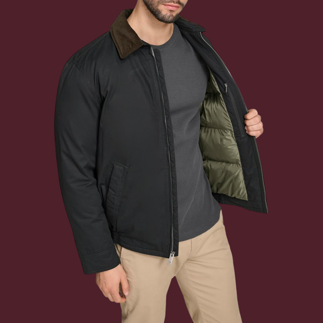 Maximilian – Klassische Übergangsjacke mit Kontrastkragen