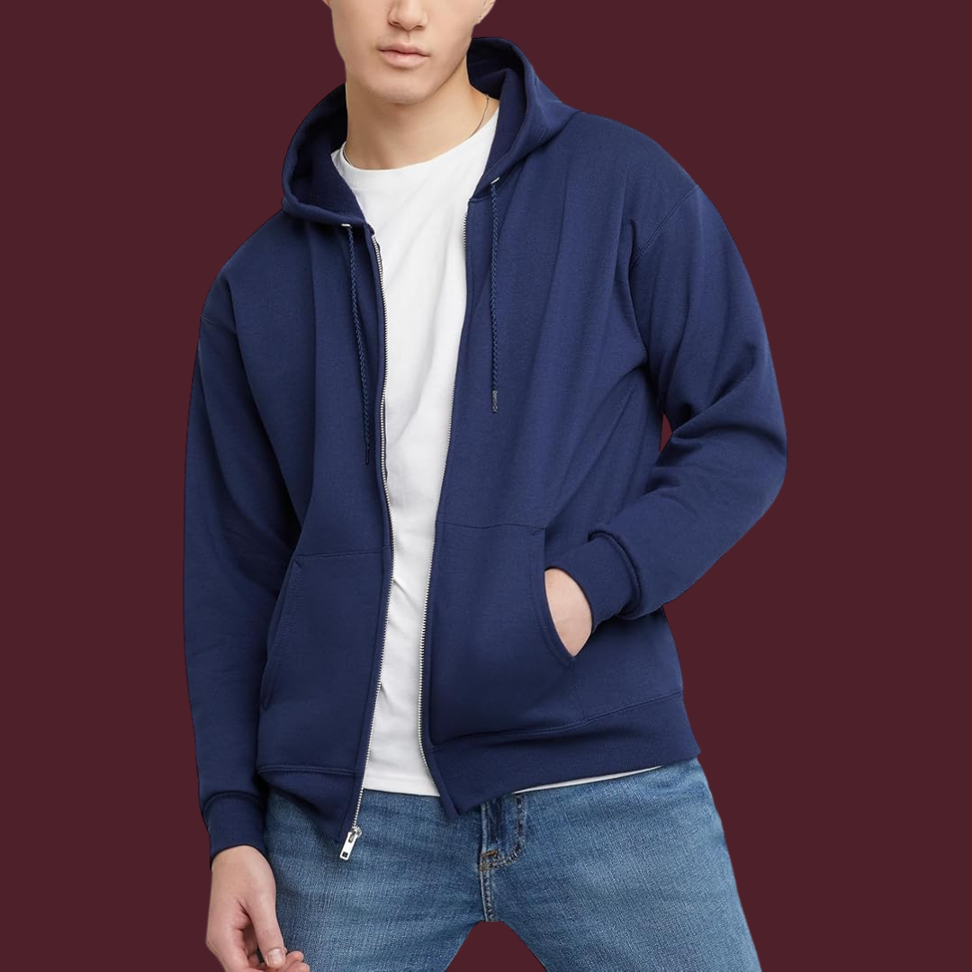 Lukas – Klassische Kapuzenjacke mit Reißverschluss
