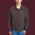Sebastian – Klassische Übergangsjacke in Dunkelbraun